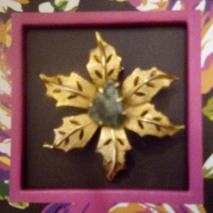 Antique Stone brooch